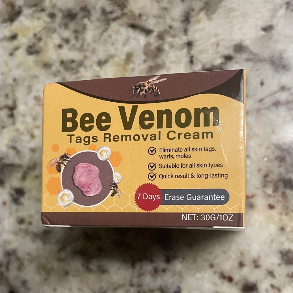 Bee Venom Tags Removal Cream - removal of skin tags, moles, and warts